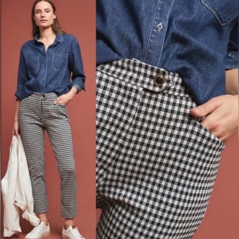 Anthropologie Essential Crop Flare Pants